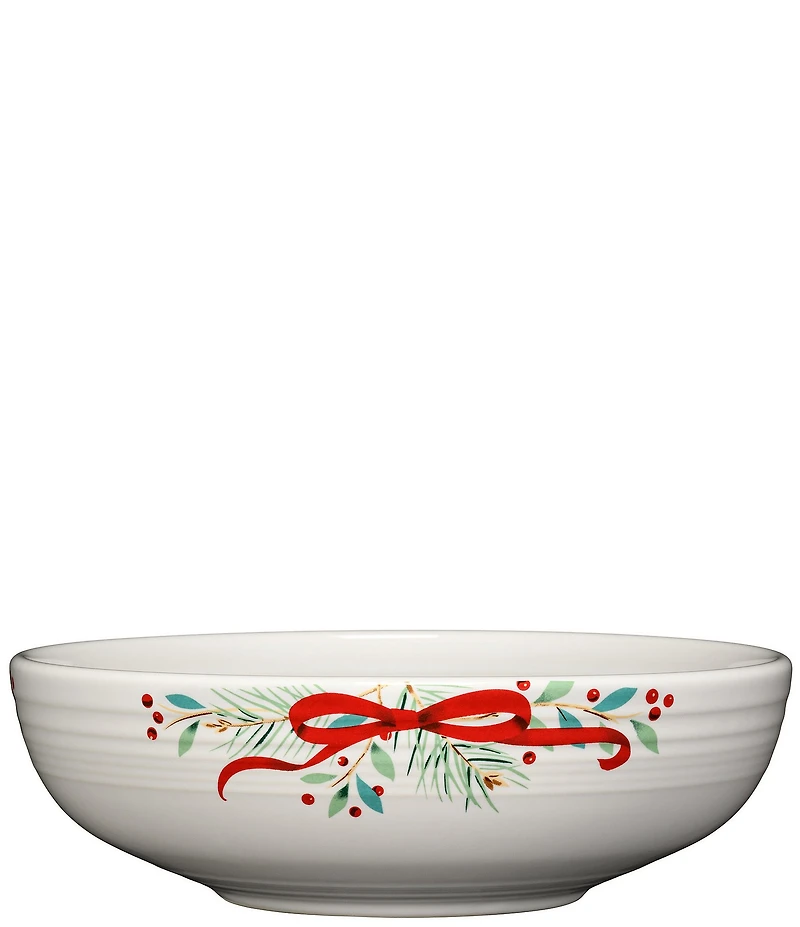 Fiesta Holly Berry Christmas Garland Large Bistro Bowl