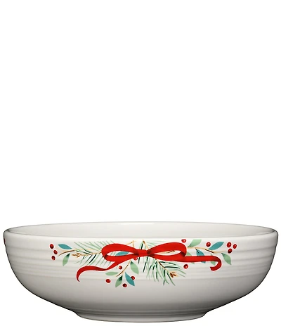 Fiesta Holly Berry Christmas Garland Large Bistro Bowl