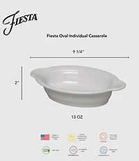 Fiesta Individual Oval Casserole Dish
