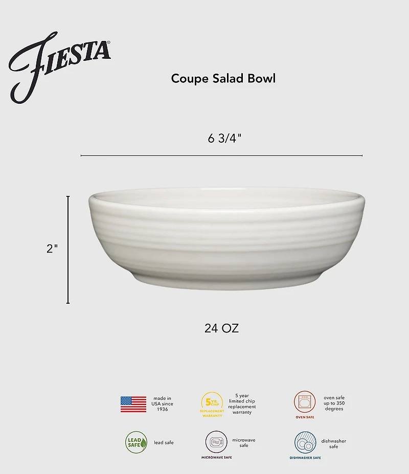 Fiesta Individual Salad Bowl, 24 oz.