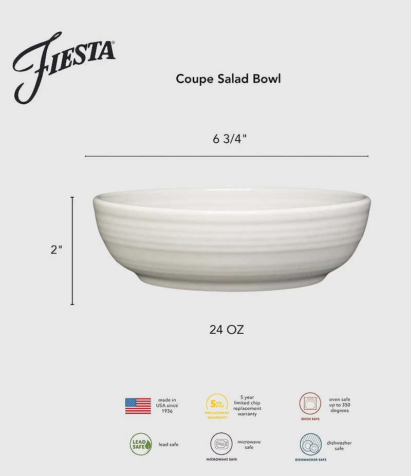 Fiesta Individual Salad Bowl, 24 oz.