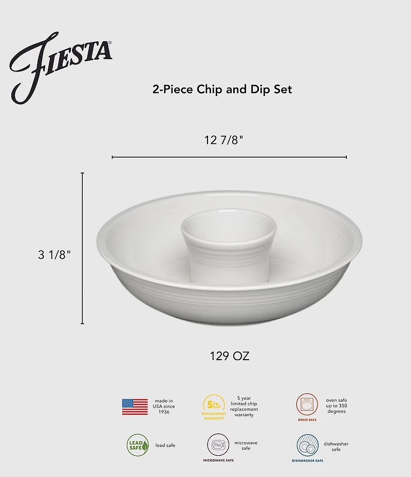 Fiesta 2-Piece Chip-N-Dip Set