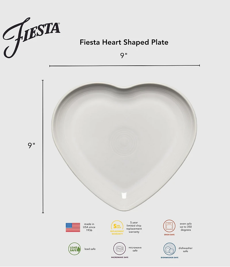 Fiesta Jade Heart Plate