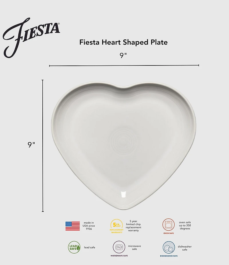 Fiesta Jade Heart Plate