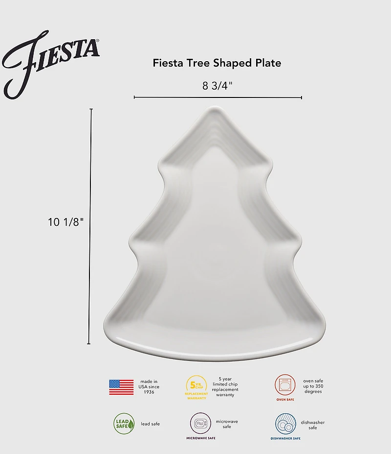 Fiesta Tree Shaped Plate 10 1/8 Inch