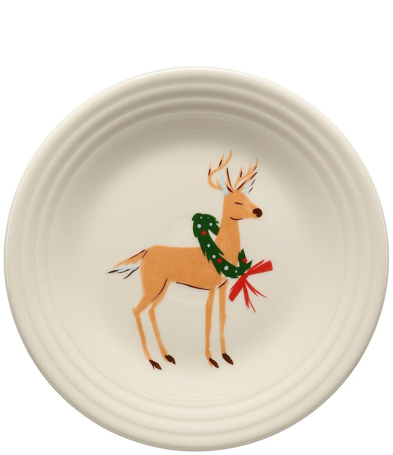 Fiesta Jolly Christmas Reindeer Classic Luncheon Plate