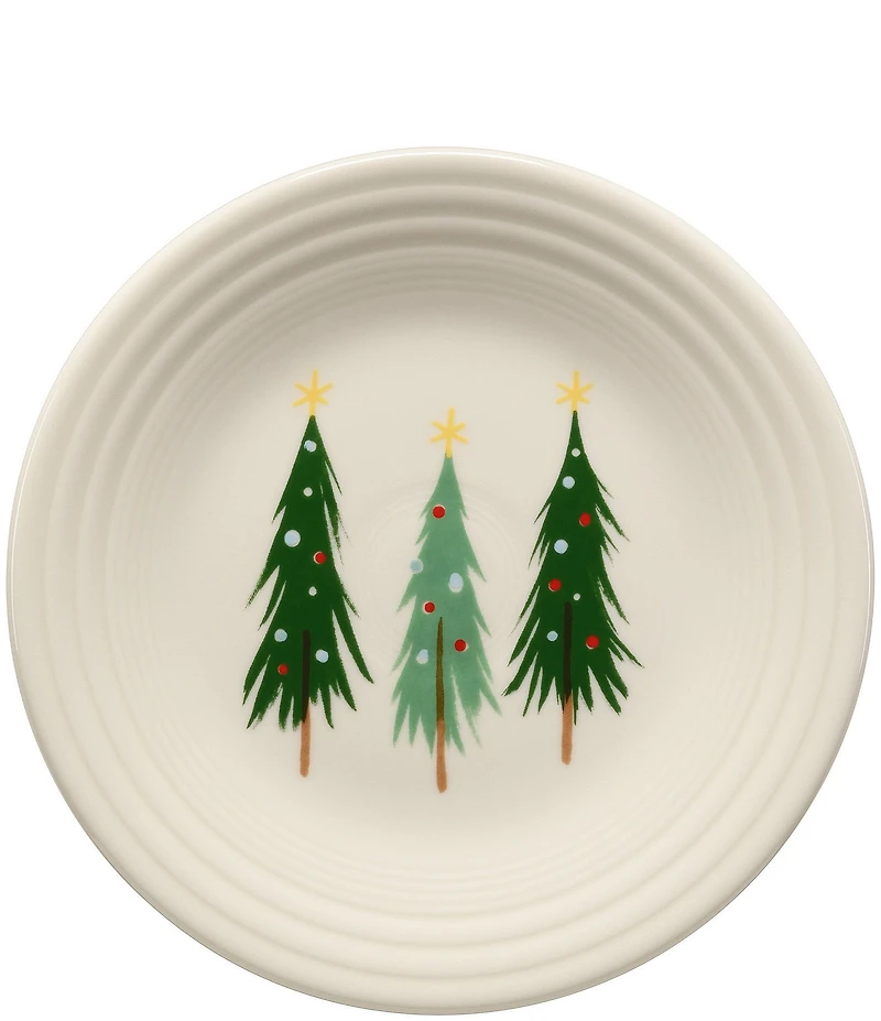 Fiesta Jolly Christmas Three Tree Classic Luncheon Plate