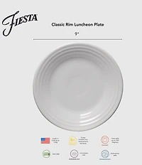 Fiesta Jolly Christmas Three Tree Classic Luncheon Plate