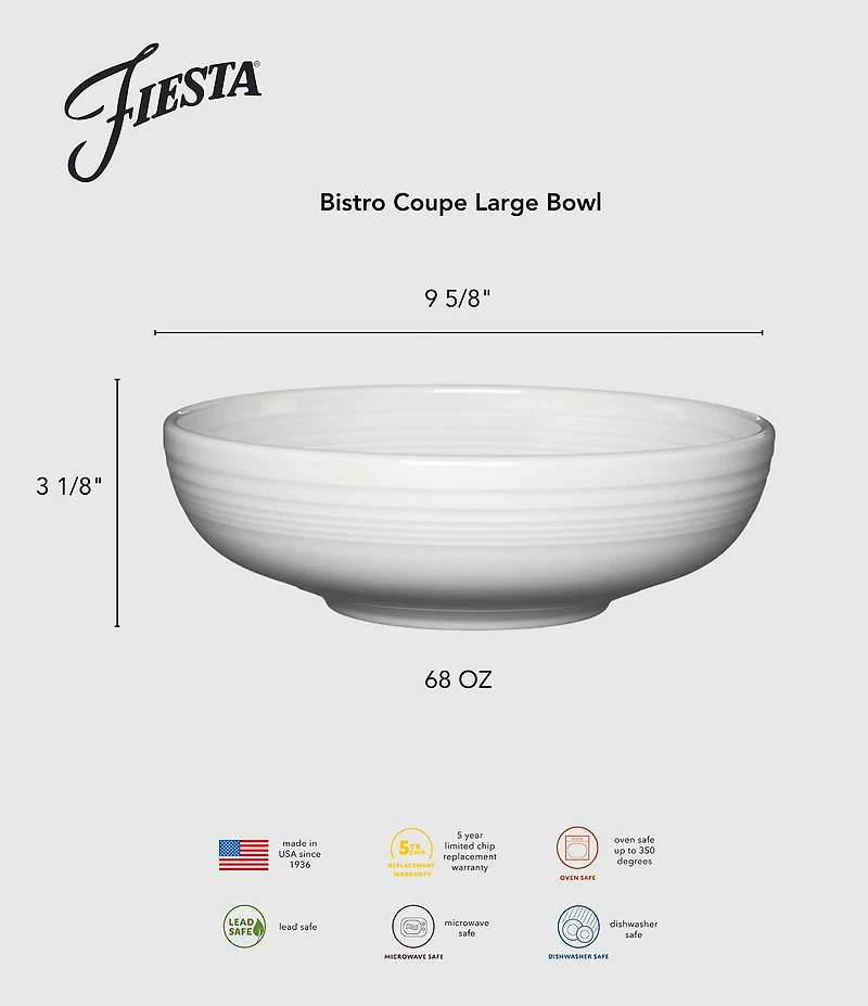 Fiesta Large 2-qt. Bistro Bowl