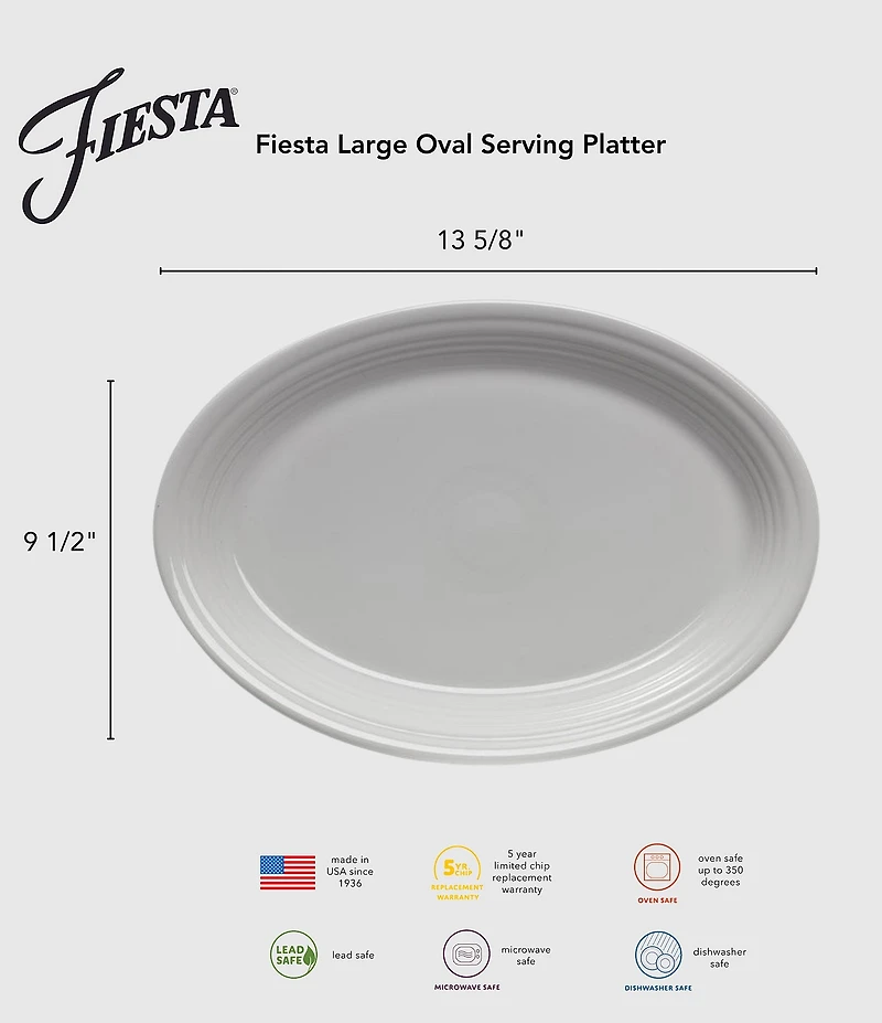 Fiesta Large Oval Serving Platter