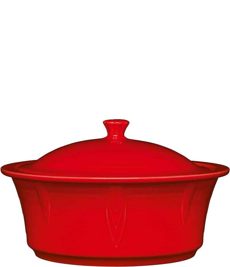 Fiesta Large Round Covered Casserole, 2.8-Quart