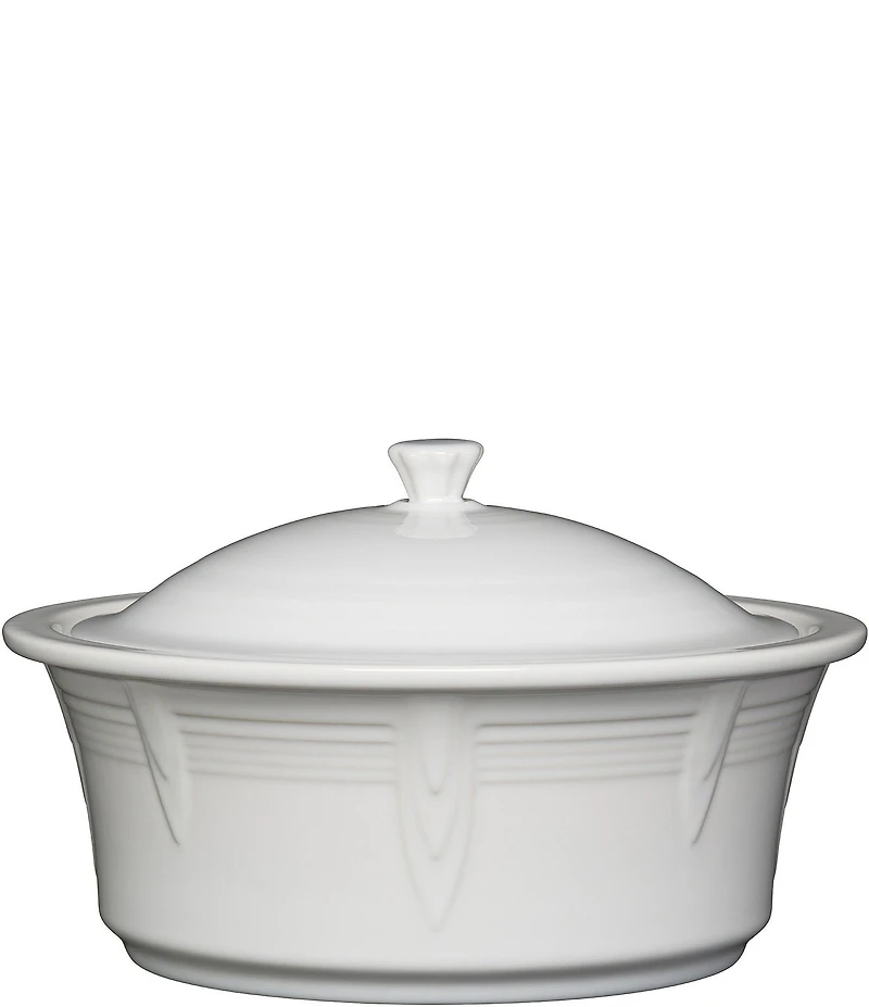 Fiesta Large Round Covered Casserole, 2.8-Quart