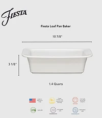 Fiesta Ceramic Loaf Pan