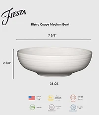 Fiesta Medium Bistro Bowl, 7.5#double;,1.19-qt.