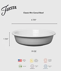 Fiesta Classic Rim 6 7/8 Inch Cereal Bowl 19oz