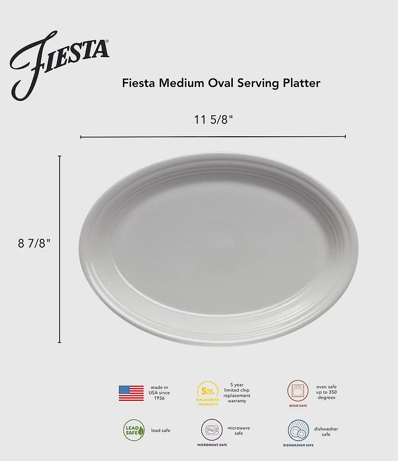 Fiesta Medium Oval Serving Platter