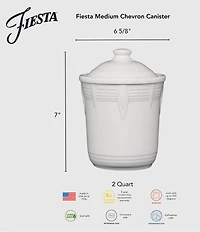 Fiesta Medium Chevron Canister, 2-Quart