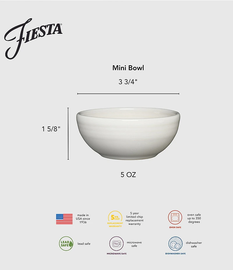 Fiesta Mini Bowl, 3.75#double;