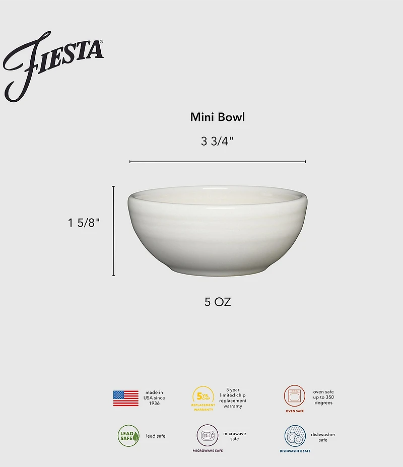 Fiesta Mini Bowl, 3.75#double;