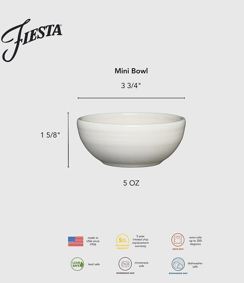 Fiesta Mini Bowl, 3.75#double;
