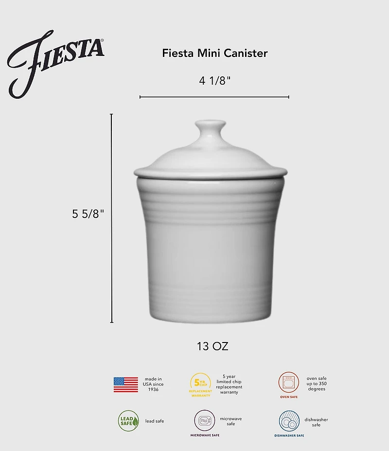 Fiesta Mini Canister, 13 oz.