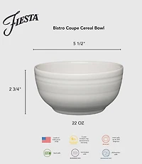 Fiesta Mixed Collection Bistro Coupe Cereal Bowls, Set of 4