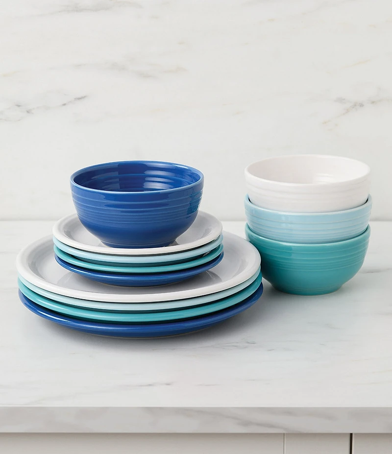 Fiesta Mixed Collection Bistro Coupe Cereal Bowls, Set of 4