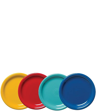Fiesta Mixed Vibrant Bistro Coupe Salad Plates, Set of 4