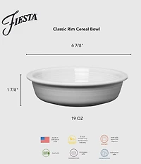 Fiesta Mixed Collection Classic Rim Cereal Bowls