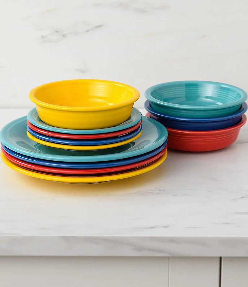 Fiesta Mixed Collection Classic Rim Cereal Bowls