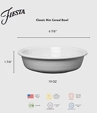 Fiesta Mixed Collection Classic Rim Cereal Bowls