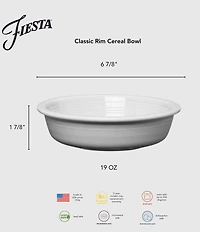 Fiesta Mixed Collection Classic Rim Cereal Bowls