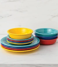 Fiesta Mixed Collection Classic Rim Salad Plates, Set of 4