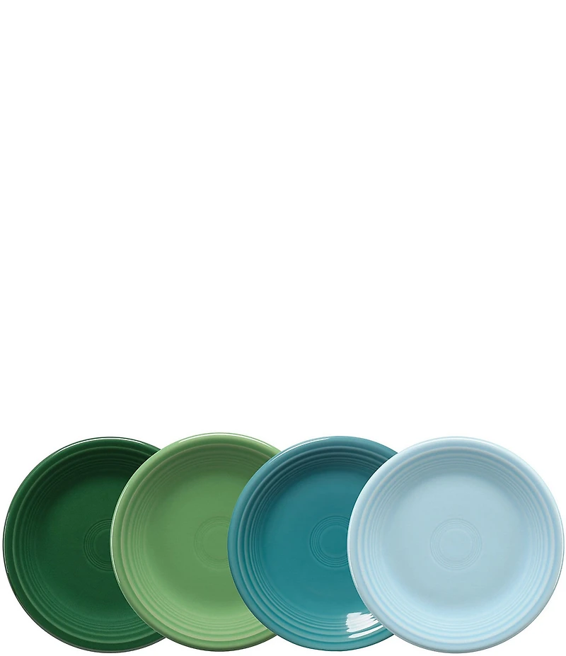 Fiesta Mixed Collection Classic Rim Salad Plates, Set of 4