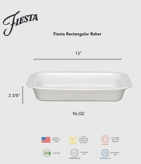 Fiesta Rectangular Ceramic Baker