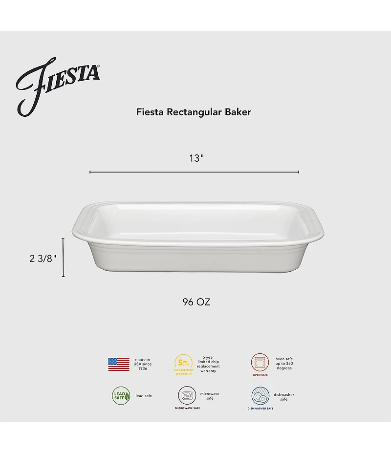 Fiesta Rectangular Baker
