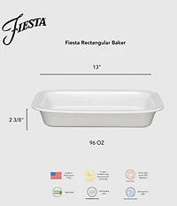 Fiesta Rectangular Ceramic Baker