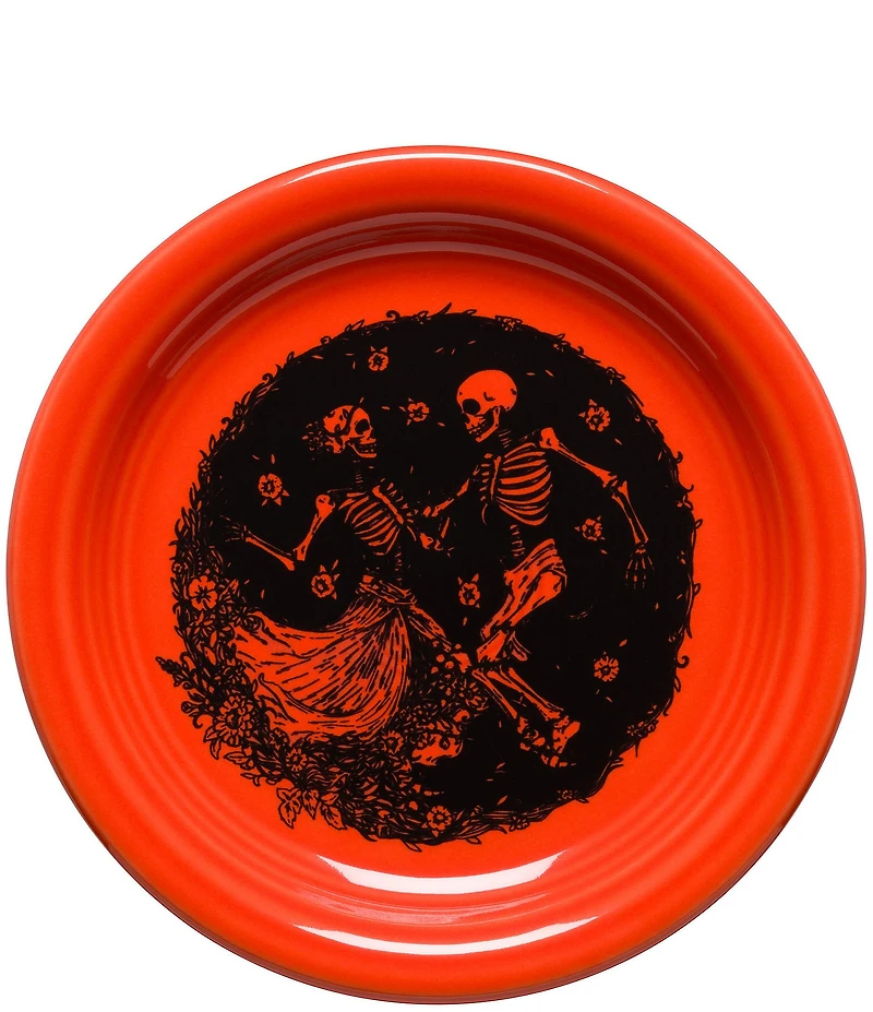 Fiesta Skeleton Duet Bistro Coupe Appetizer Plate