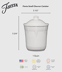 Fiesta Small Chevron Canister, 1-Quart