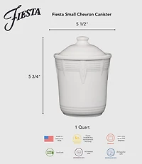 Fiesta Small Chevron Canister, 1-Quart