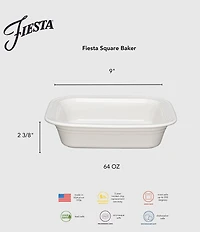 Fiesta Square 9x9 Inch Baker 2 Quart