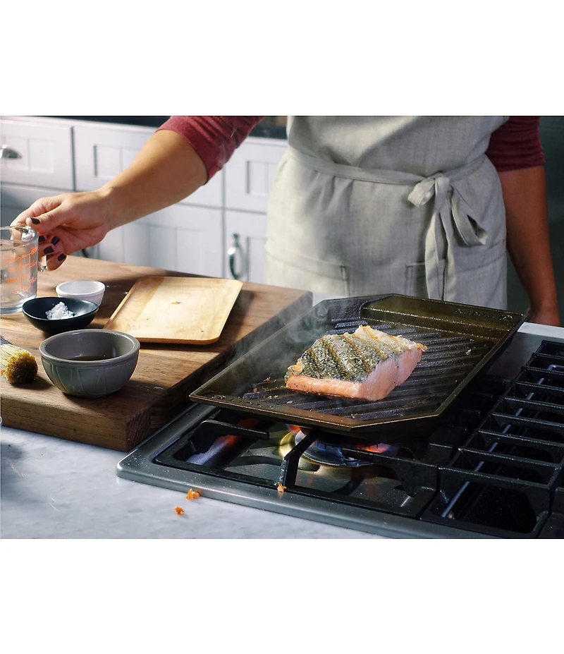 Finex 15#double; Cast Iron Lean Grill Pan