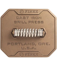 Finex Cast Iron Grill Press - 8#double;
