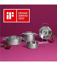Fissler Pure Collection Rondeau with Metal Lid, 4.1 Quart