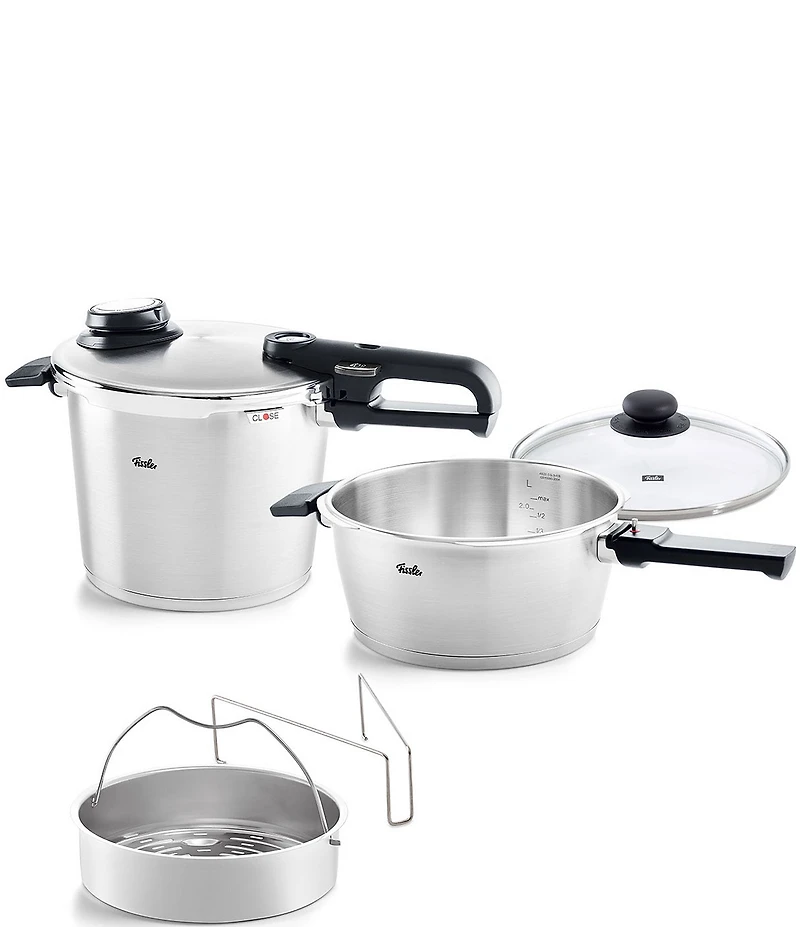Fissler Vitavit® Premium Pressure Cooker Set, 3.7 Quart & 6.3 Quart