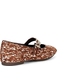 FitFlop Delicato Calf Hair Cow Print Mary Jane Flats
