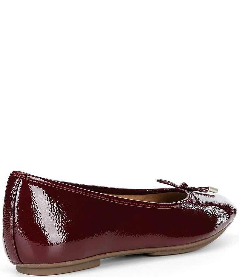 FitFlop Delicato Crinkle Patent Leather Bow Ballet Flats