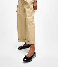 FitFlop Delicato Crinkle Patent Leather Bow Ballet Flats