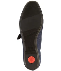 Fitflop Delicato Denim Mary Jane Flats