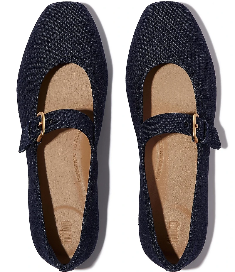 Fitflop Delicato Denim Mary Jane Flats